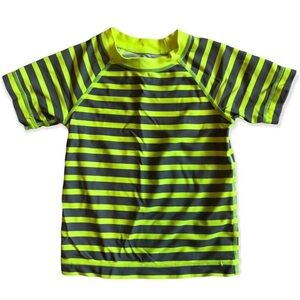 Tea Collection Size 2 Yellow Stripe Rashguard -